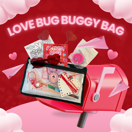 💕 Love Bug Buggy Bag – Screen-Free Valentine’s Activity Kit for Kids