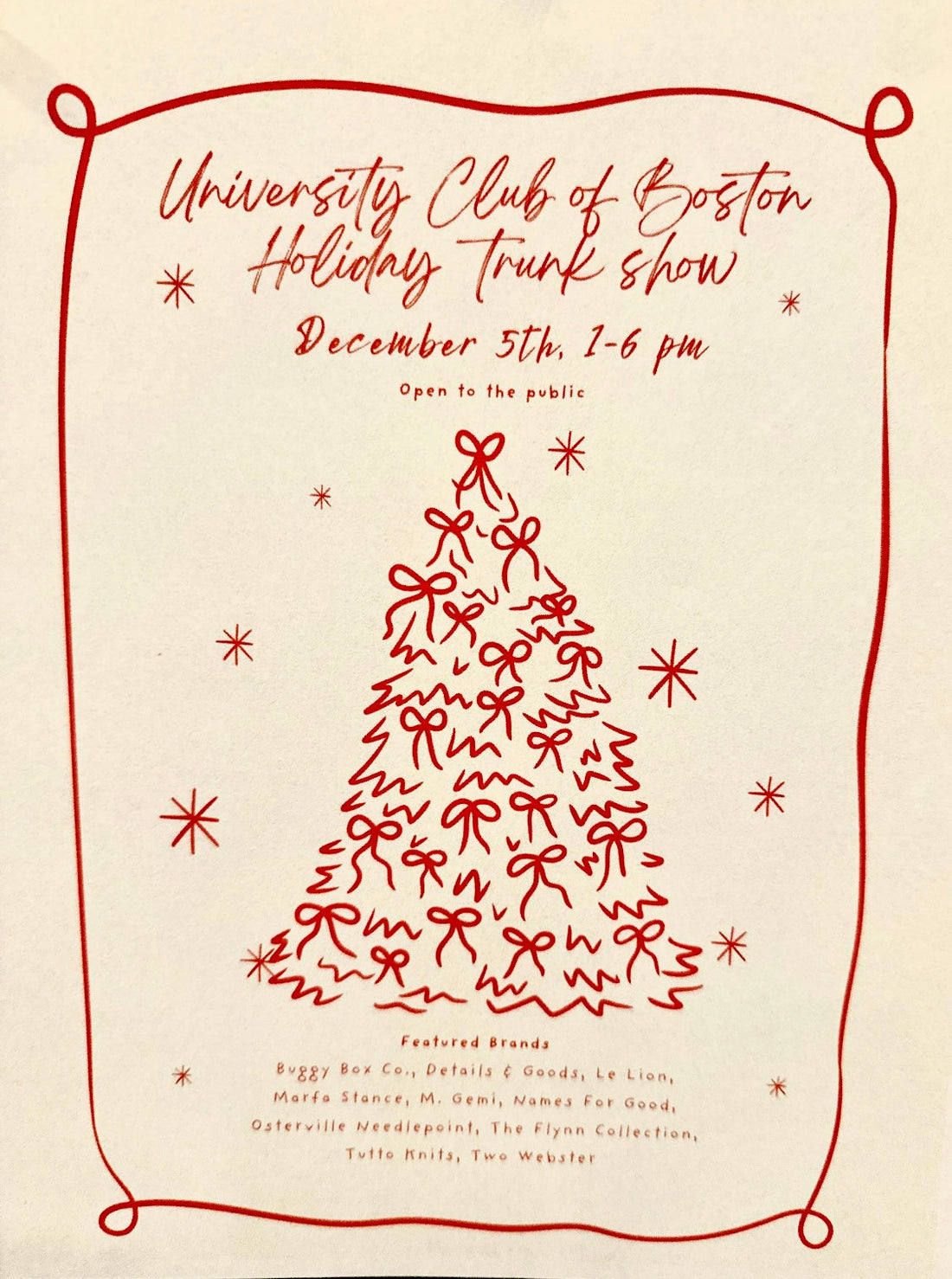 Holiday Shop with Us - Downtown Boston