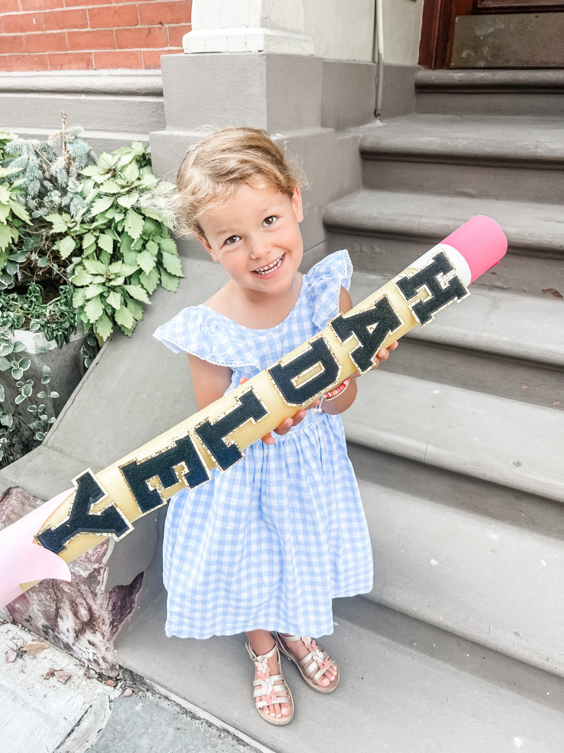 DIY First Day Photo Shoot - Pool Noodle Pencil