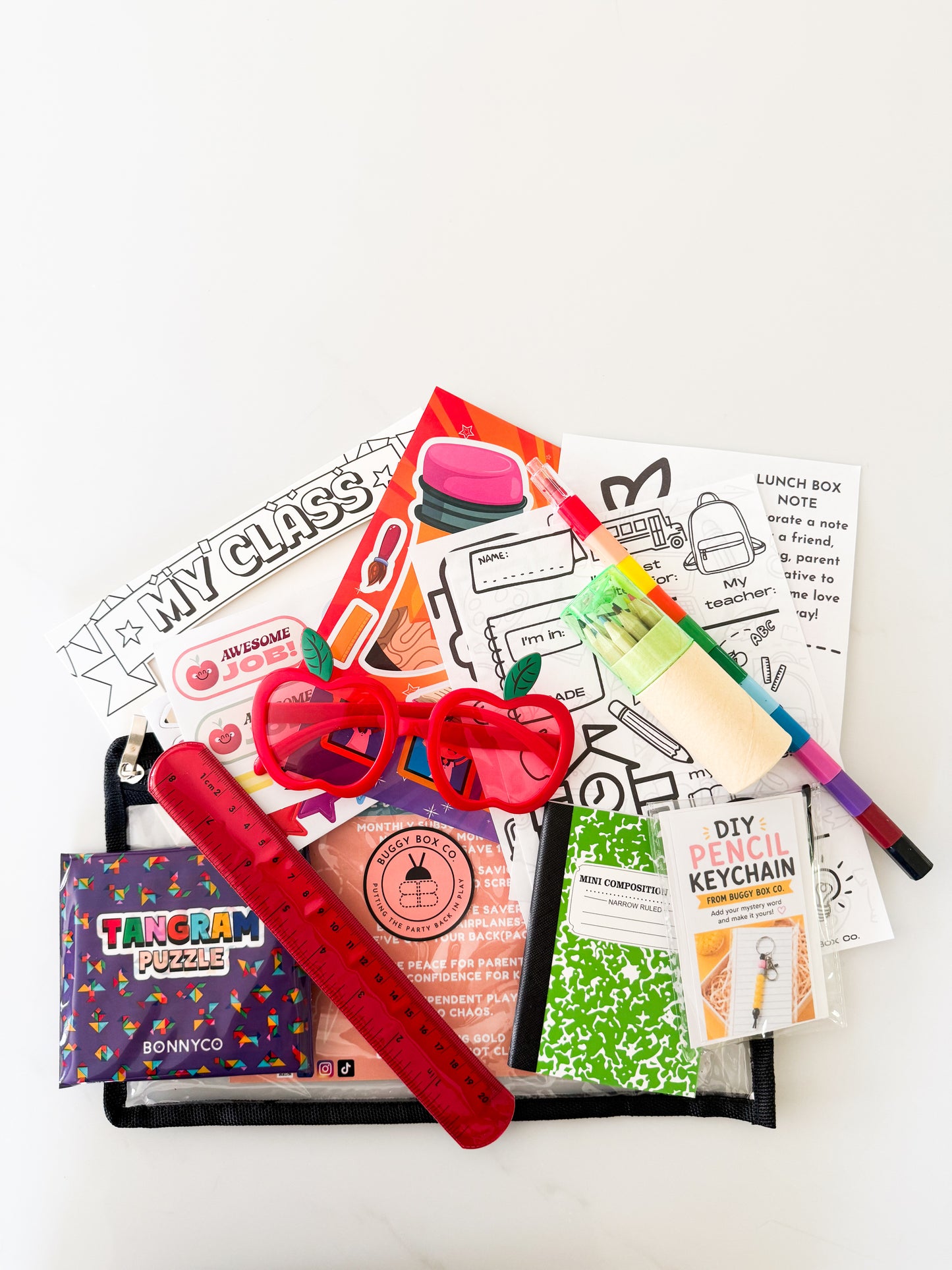 Bookworm Activity Kit for Kids | School-Themed Screen-Free Fun | Buggy Box Co.
