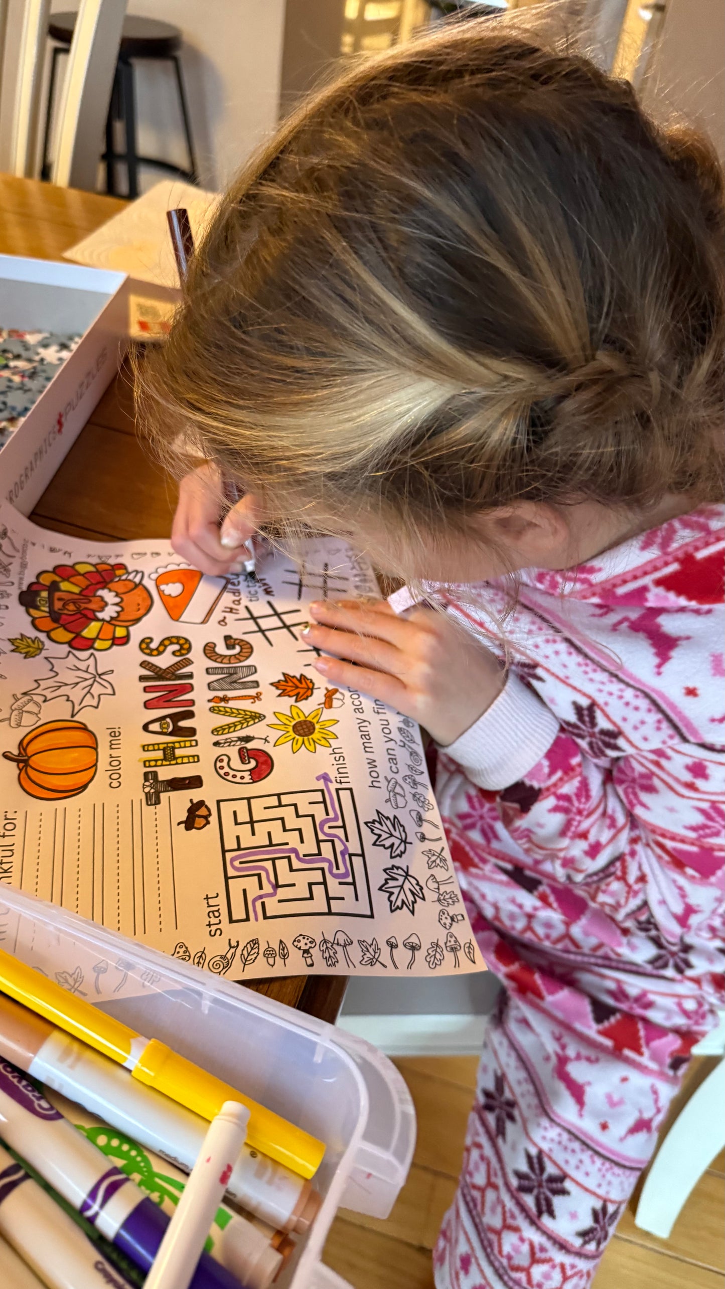 Thanksgiving Activity Placemat