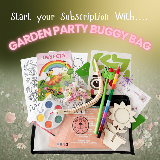 Buggy Box Co. Kids Activity SUBSCRIPTION - Monthly Screen-Free Craft Kits