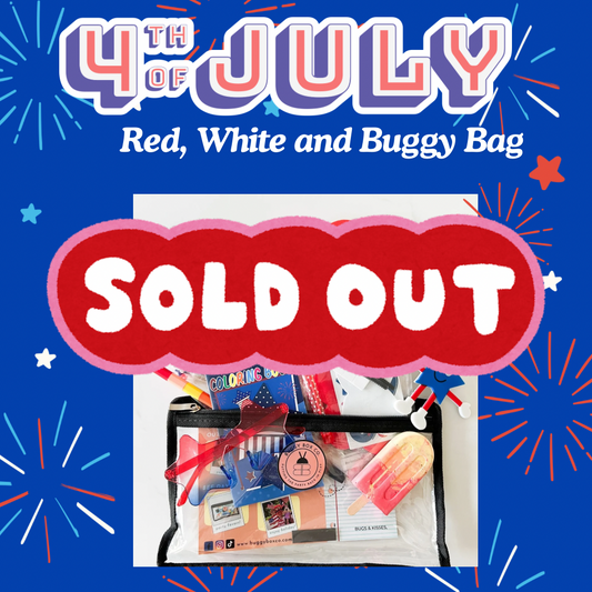 SOLD OUT - Red White and Buggy Bag (4th of July)
