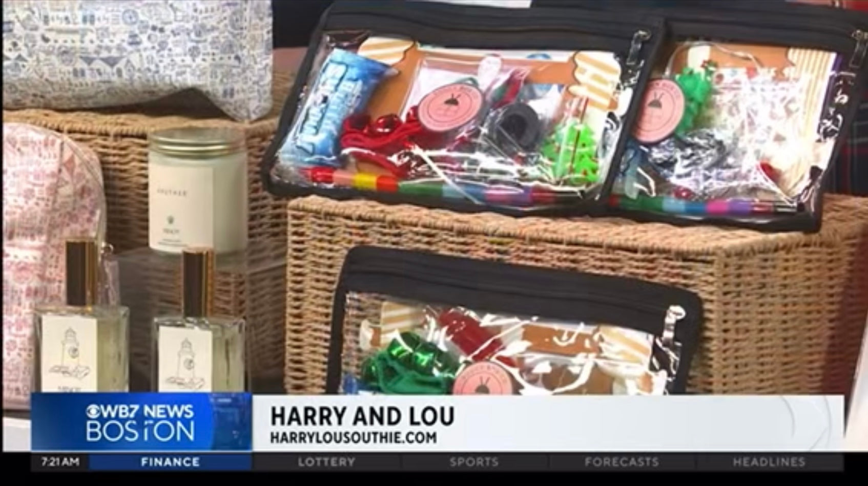 Load video: Buggy Box Co. Buggy Bags featured on WBZ News Boston in South Boston with Harry and Lou.